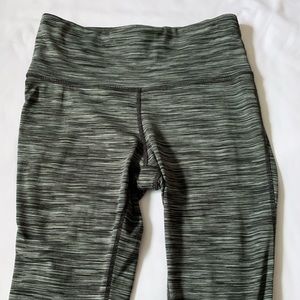 Prana grey and black striped leggings